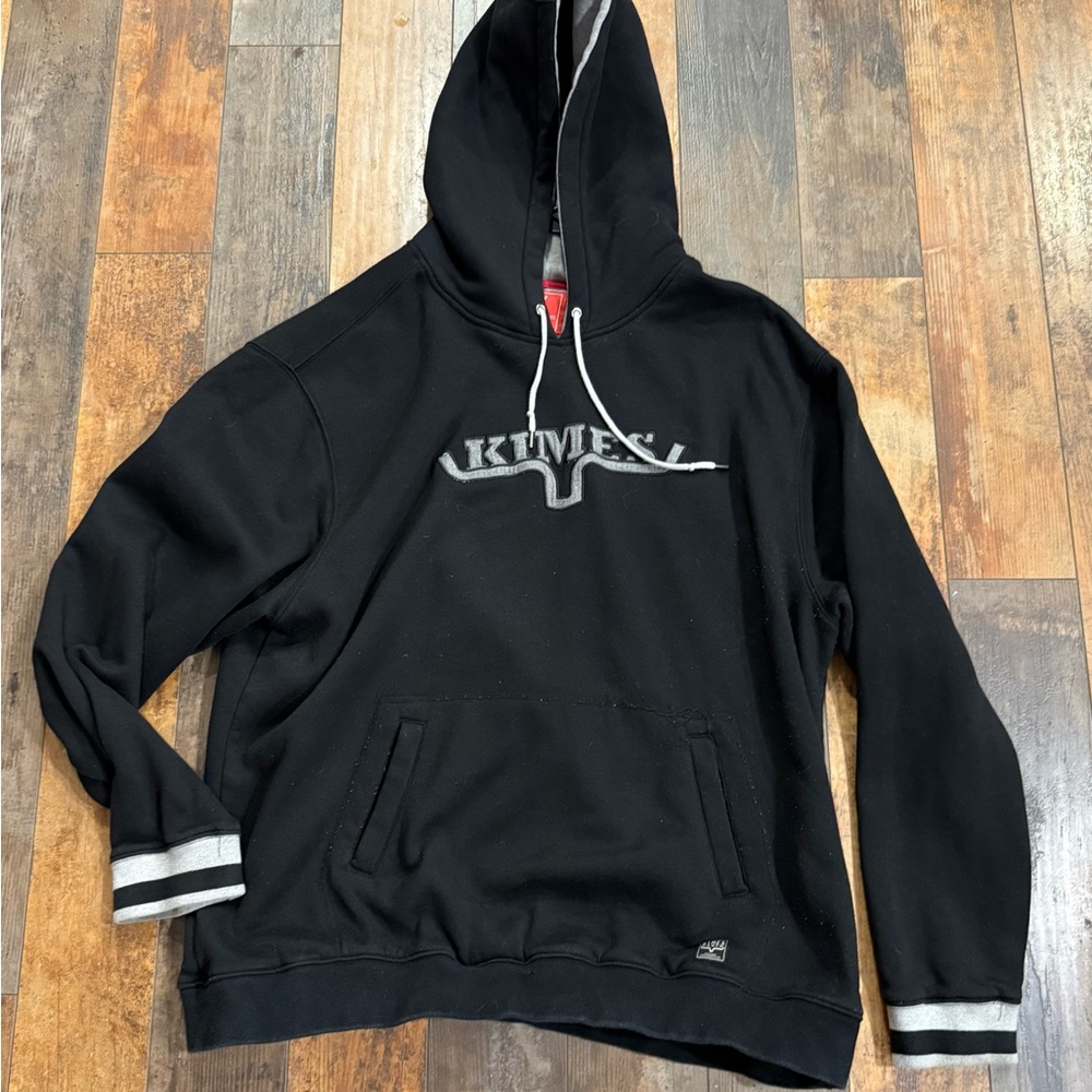 Kimes Ranch Black Hoodie with grey accents